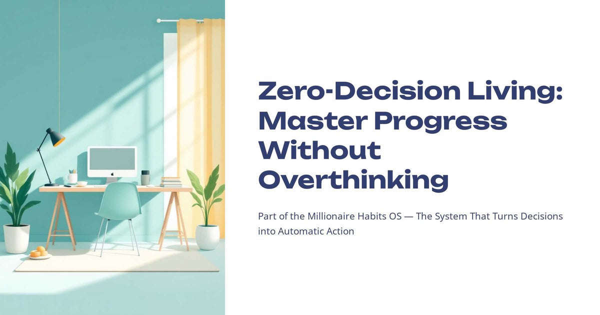 Zero-Decision Living: Master Progress Without Overthinking