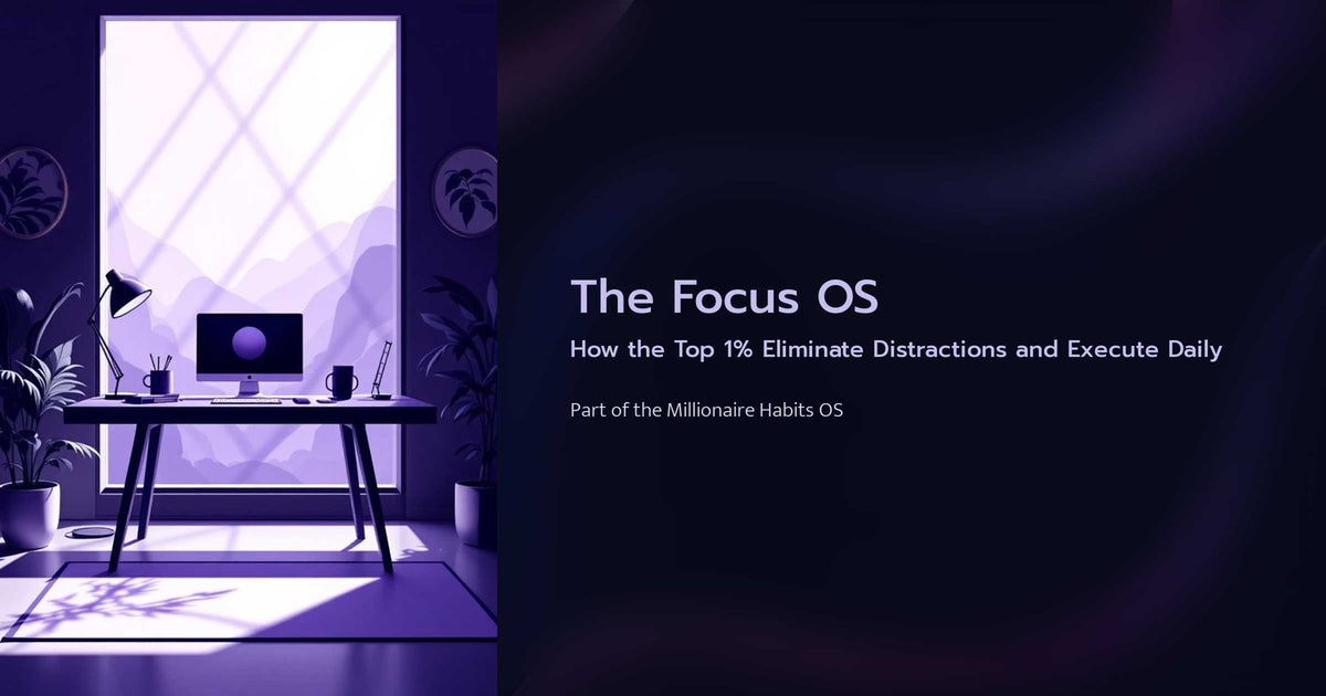 The Focus OS: How the Top 1% Eliminate Distractions & Execute Daily